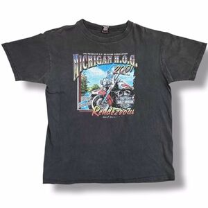 Harley Davidson 2001 Michigan H.O.G. Rendezvous T-Shirt Men’s XL USA Motorcycle